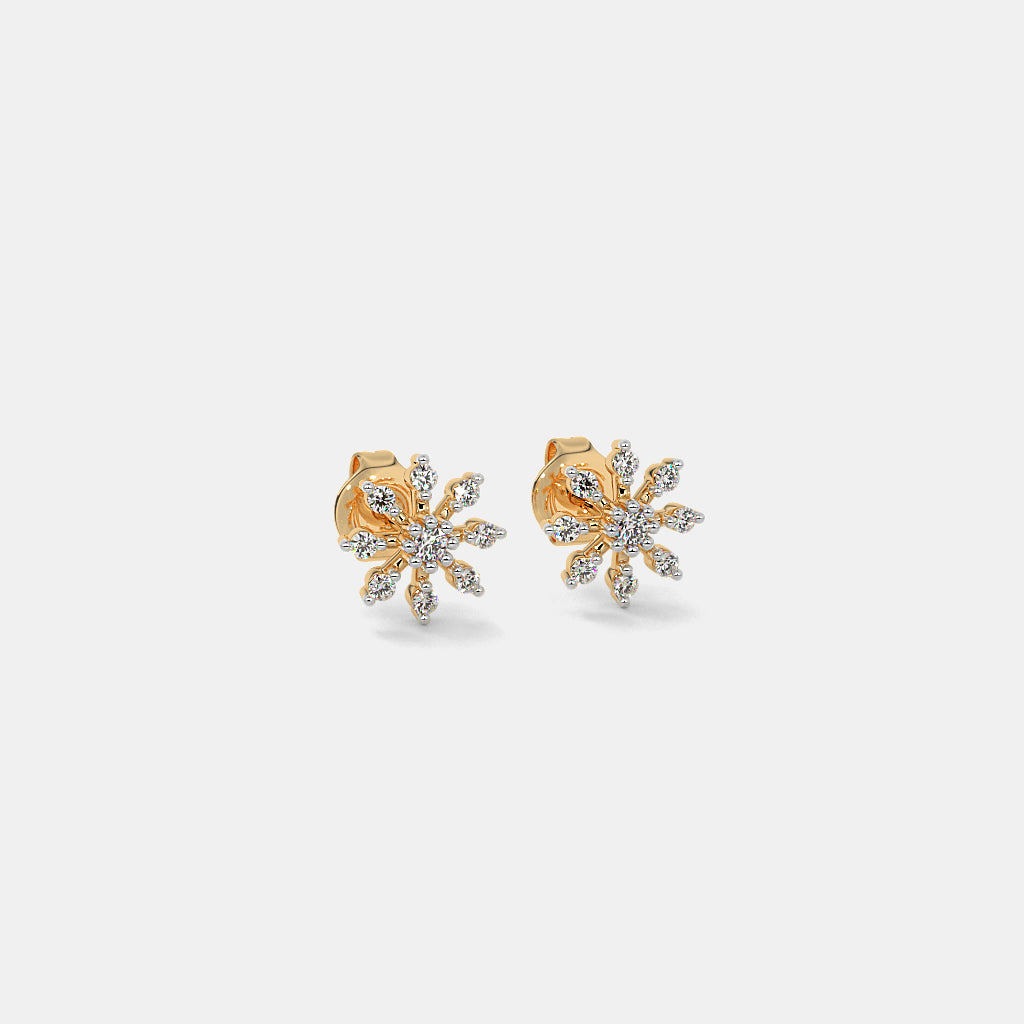 Zaria Gold Studs