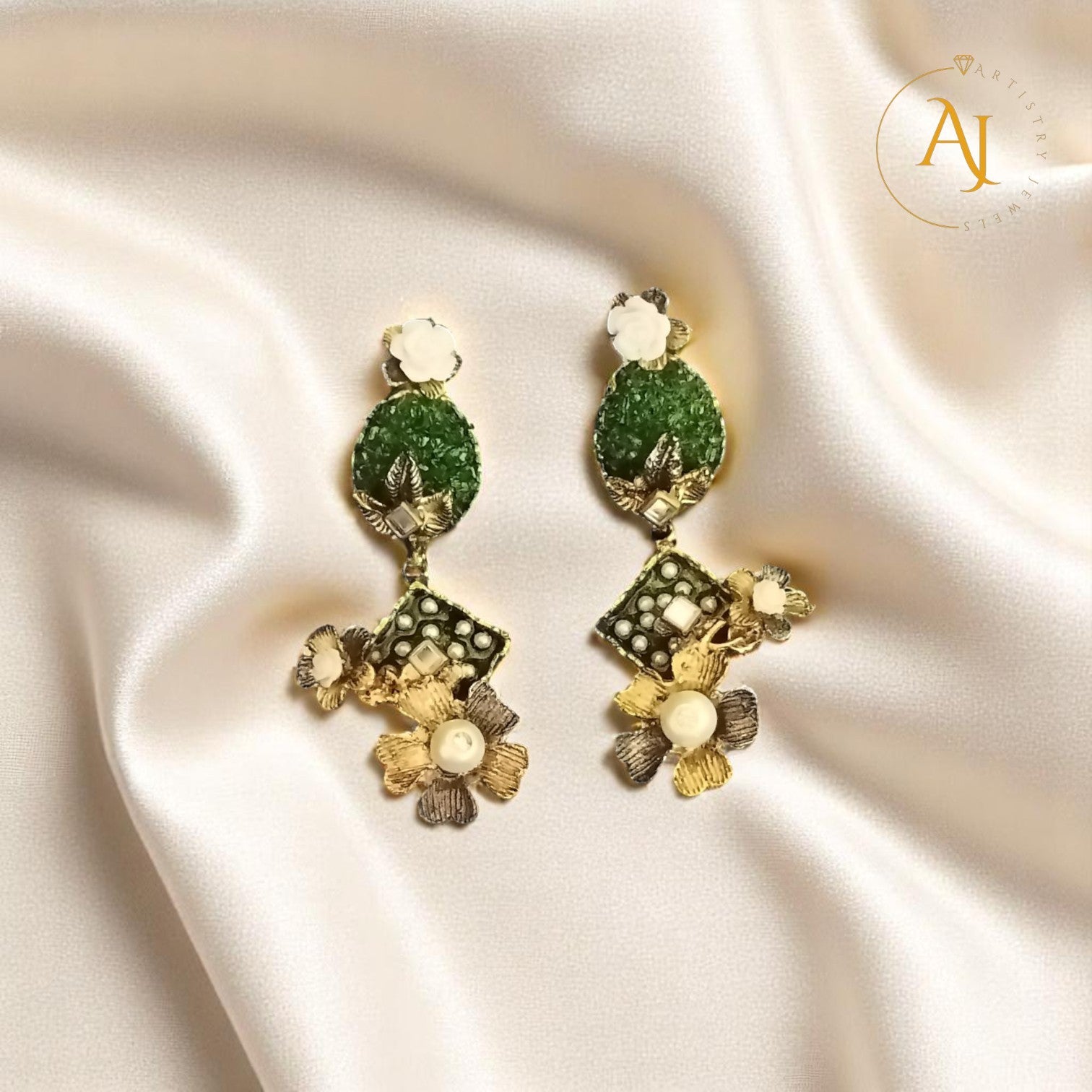 Crush Stones Egyptian Earrings