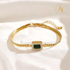 Emerald Drape Bracelet