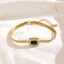 Emerald Drape Bracelet