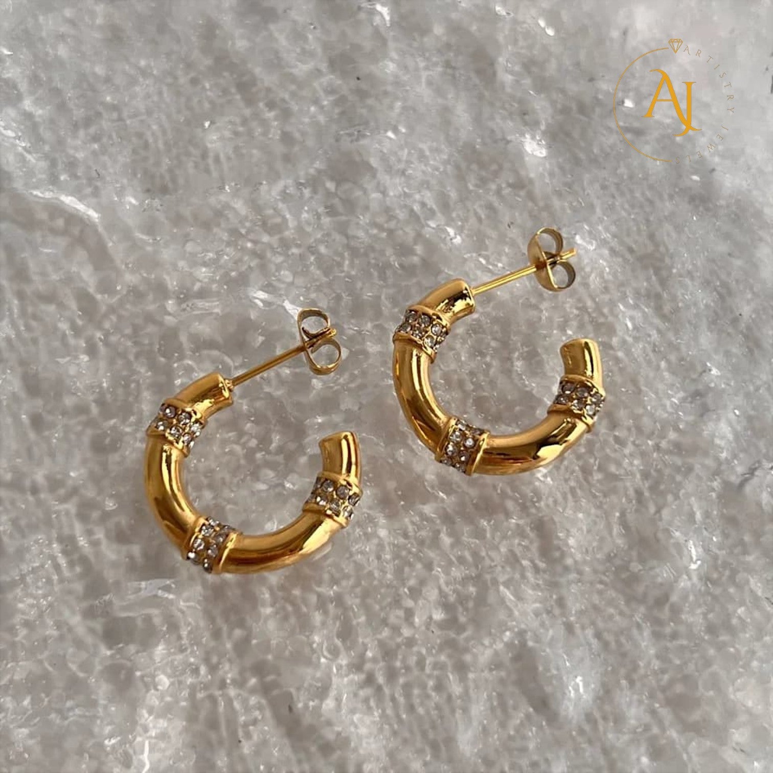 Gilded Dusk Hoops
