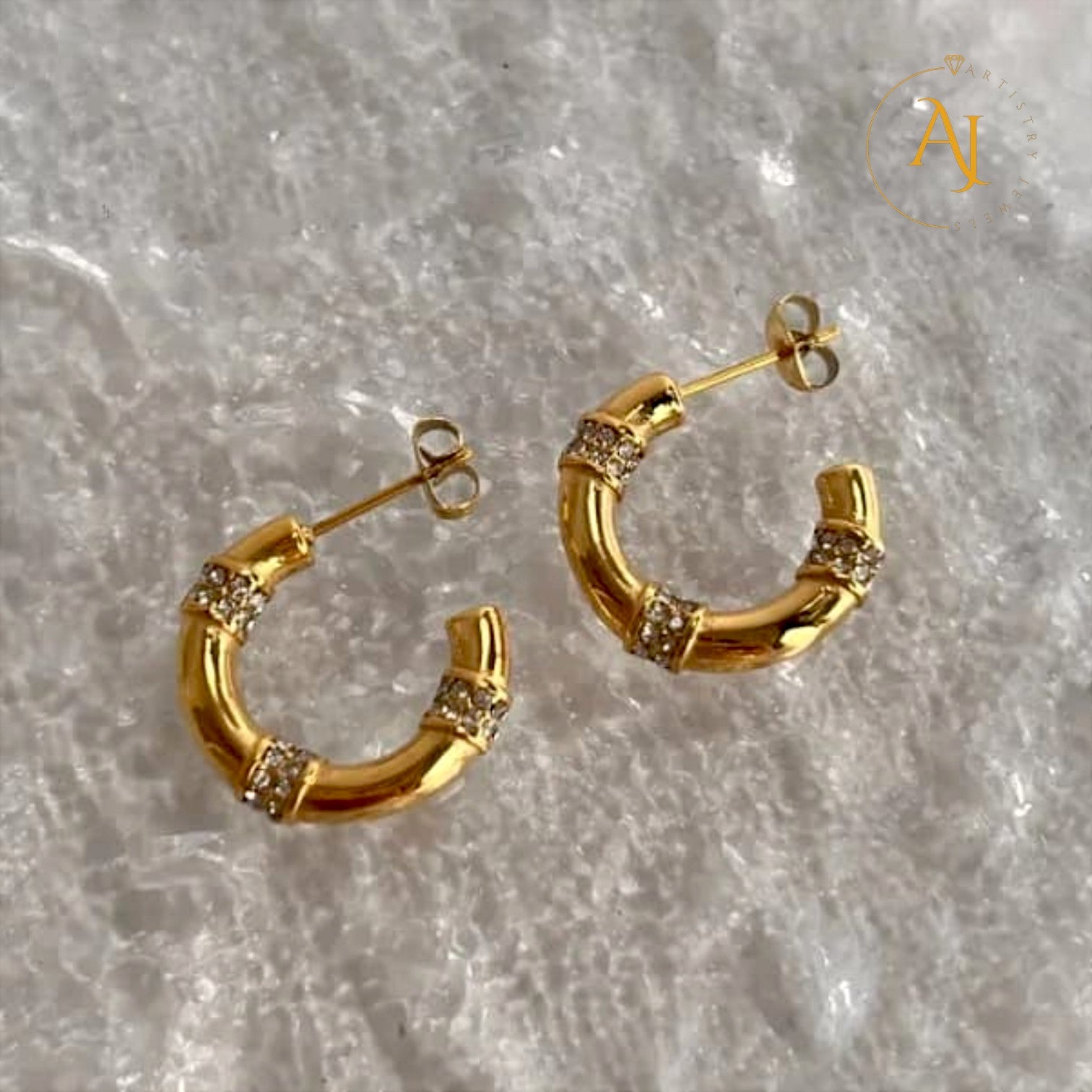 Gilded Dusk Hoops
