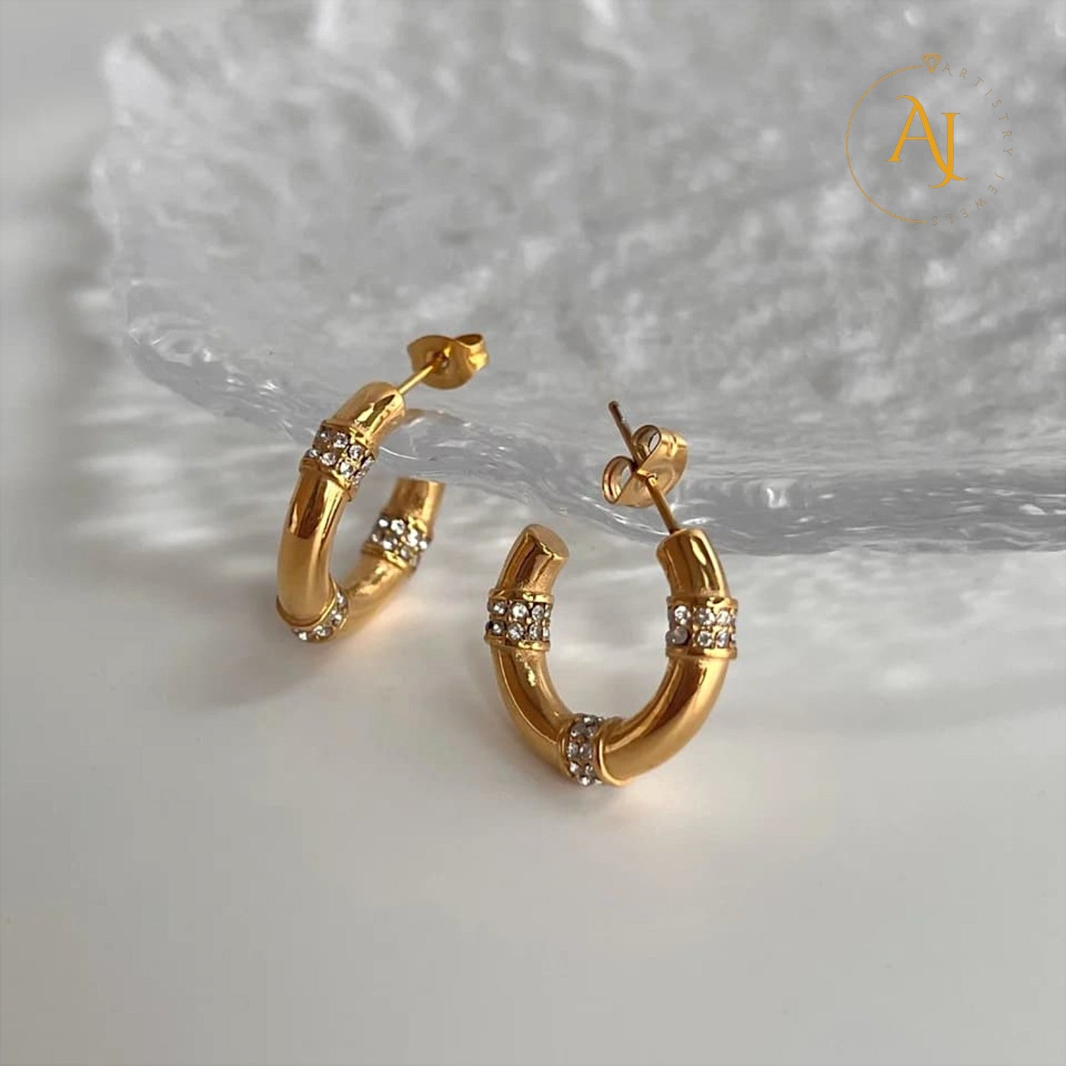 Gilded Dusk Hoops