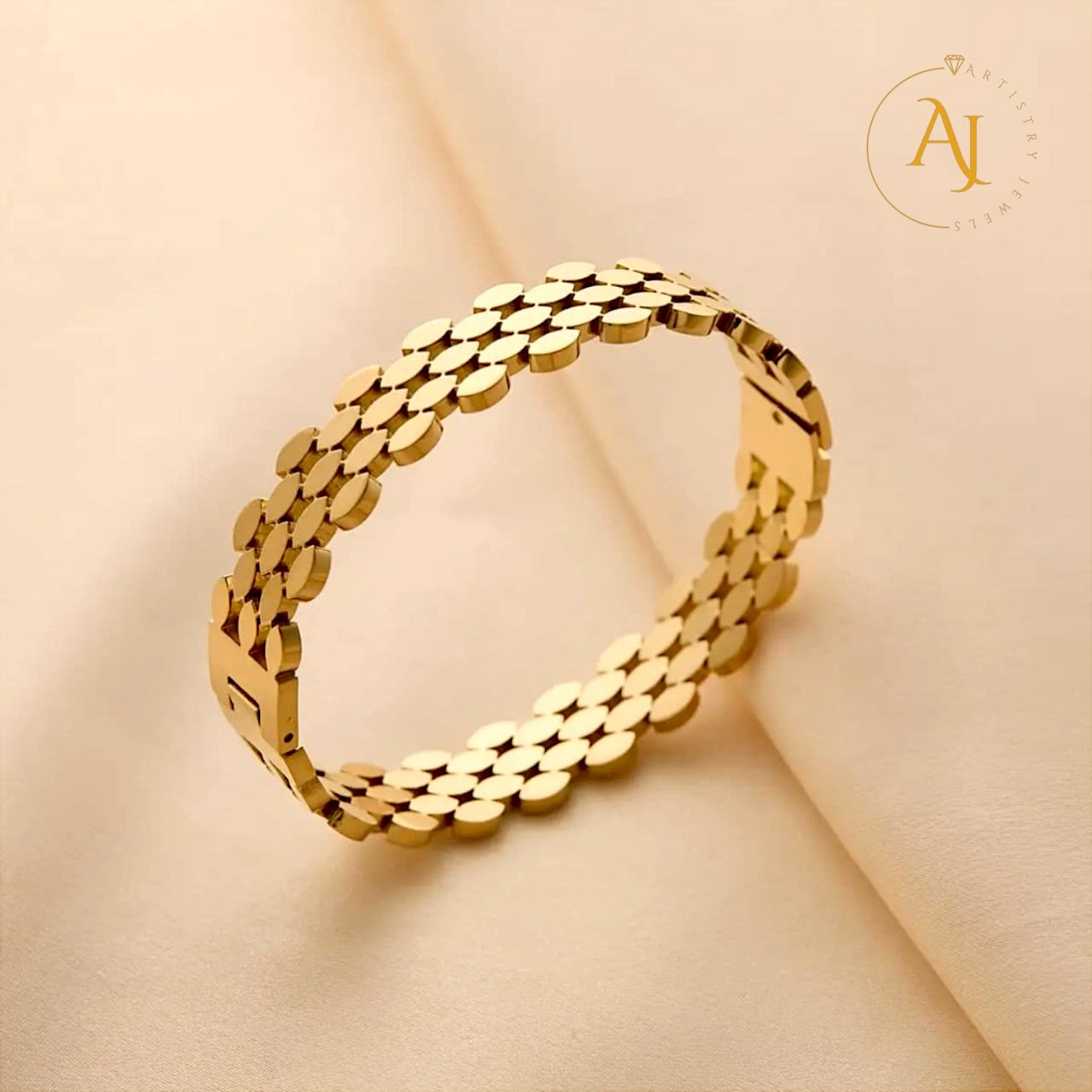 Golden Cascade Bangle