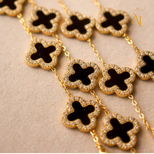 Midnight Clover Bracelet