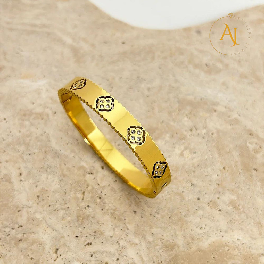 Ornate Emblem Bangle