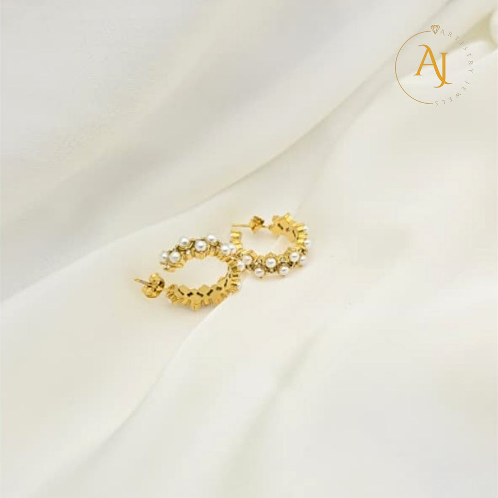 Pearl Radiance Hoops