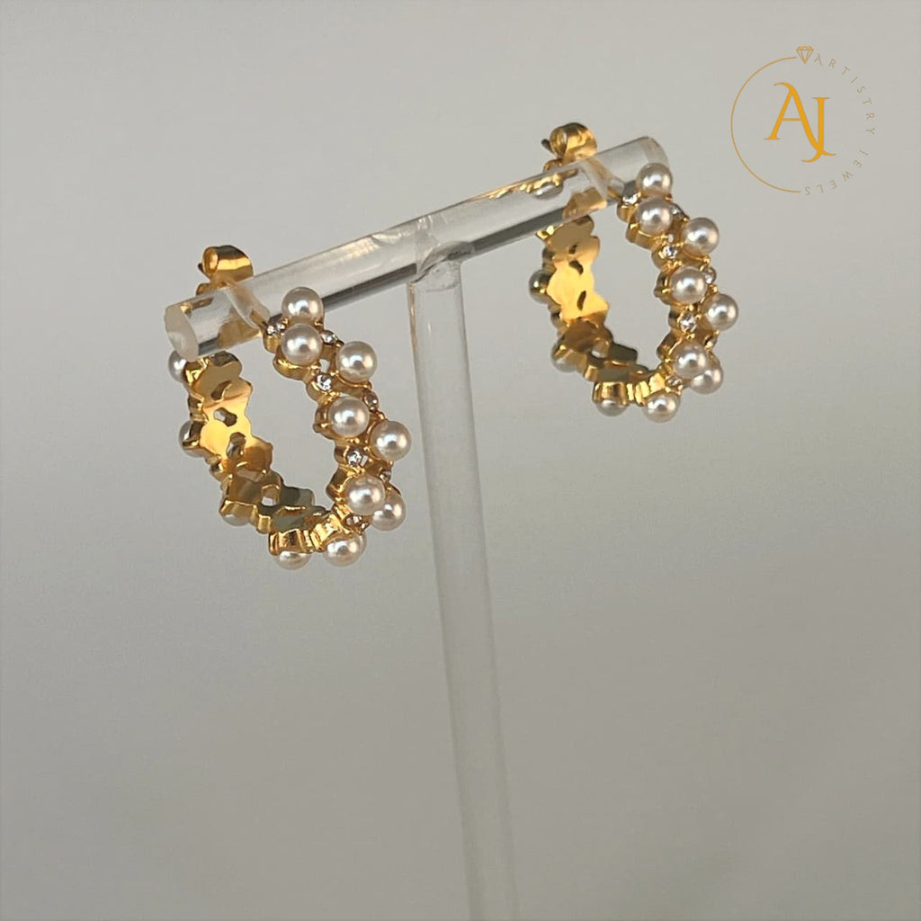 Pearl Radiance Hoops