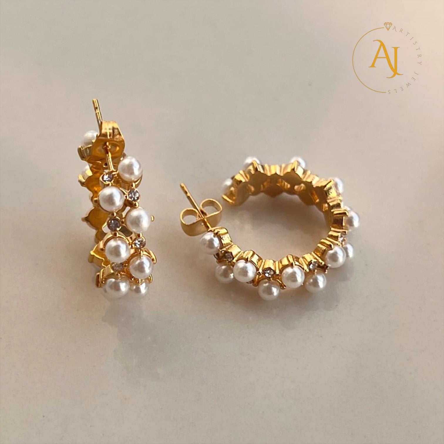 Pearl Radiance Hoops
