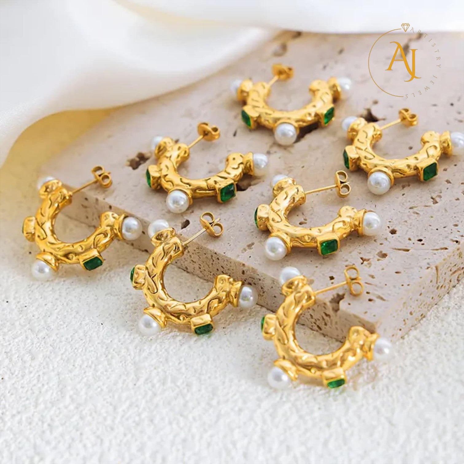Regal Bloom Hoops