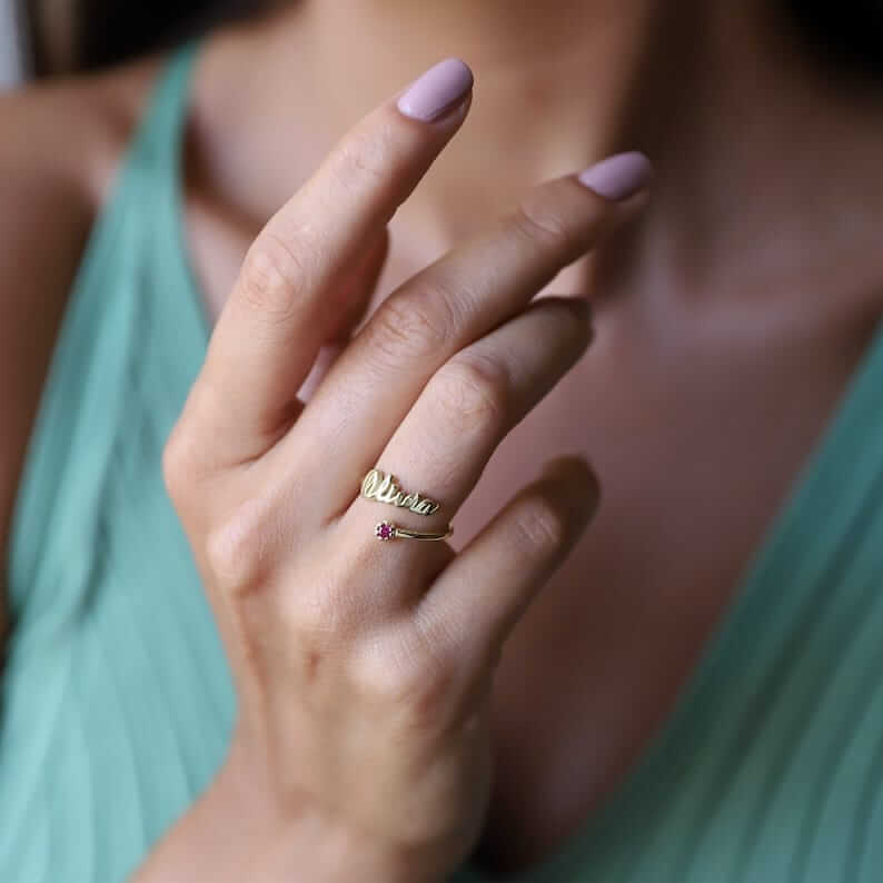 Personalized Name Ring