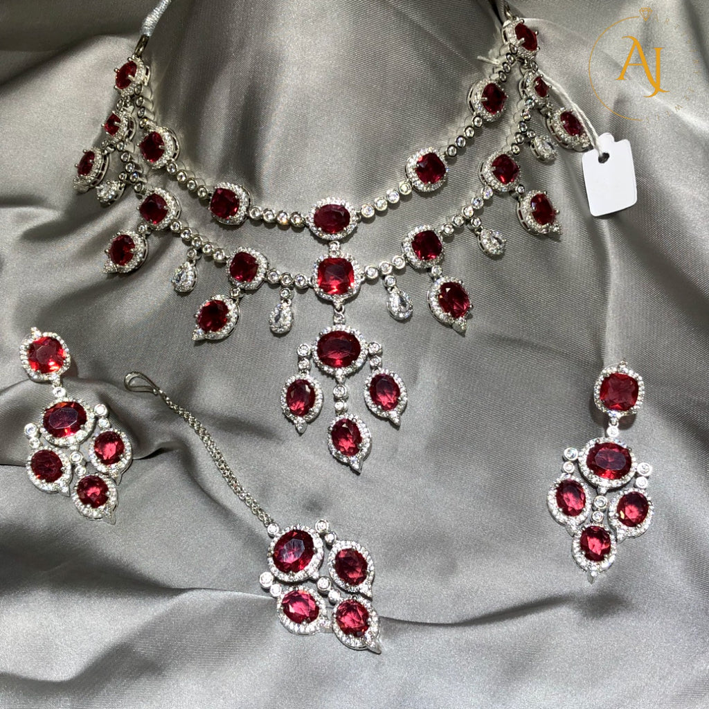 Veloura Ruby Zircon Set