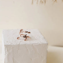 Personalize Gold and Silver ring for your love ones
