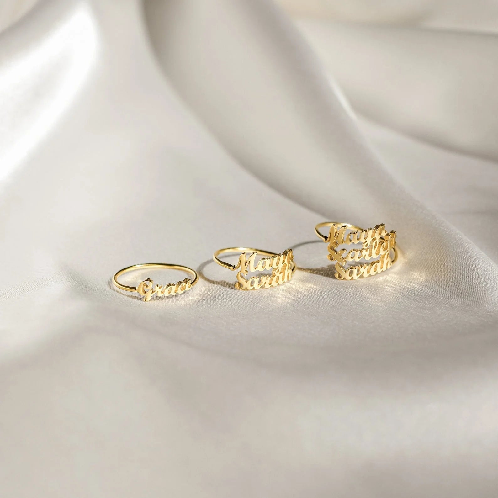 Personalize Gold and Silver ring for your love ones
