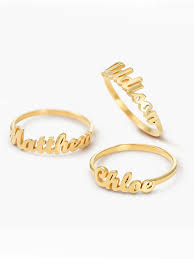 Personalize name ring