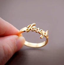 Personalize name ring